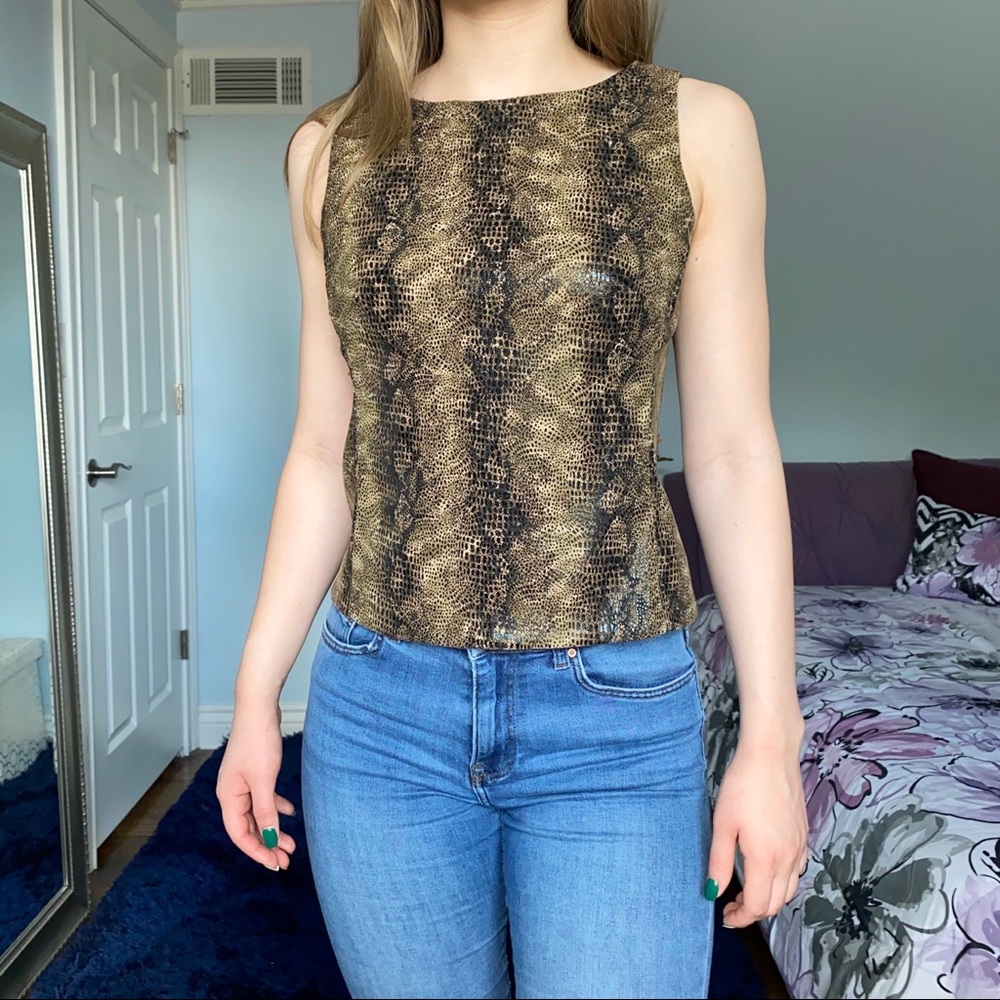Snakeskin Top